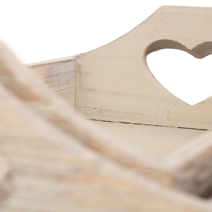Shallow Heart Cut-Out Tray Set 2
