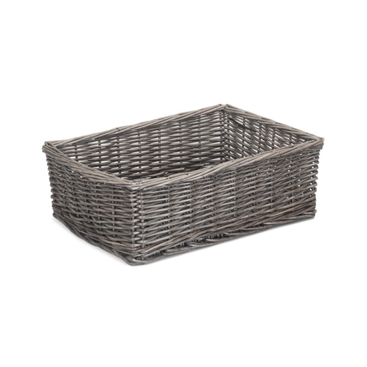 Large Antique Wash Willow Tray Basket