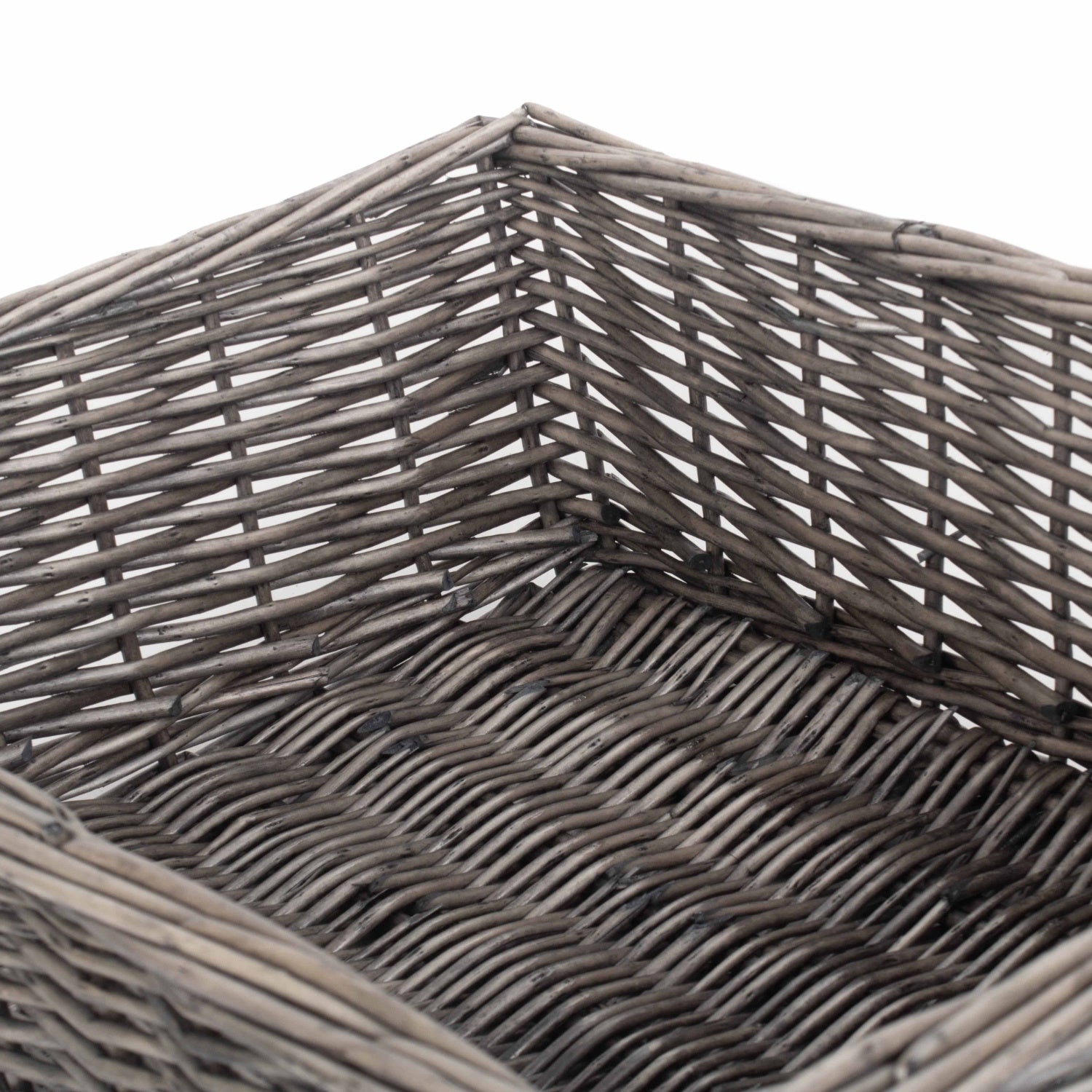 Large Antique Wash Willow Tray Basket