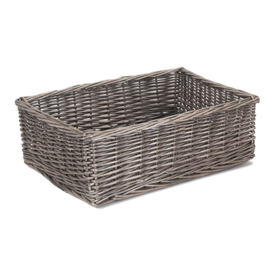 Extra Large Antique Wash Willow Tray Basket