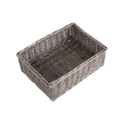 Extra Large Antique Wash Willow Tray Basket