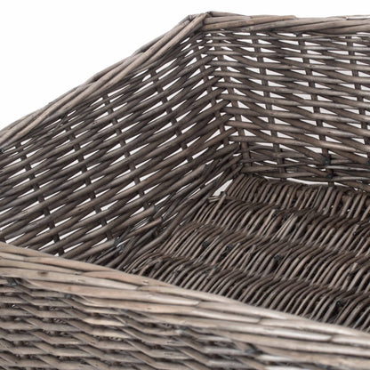 Extra Large Antique Wash Willow Tray Basket