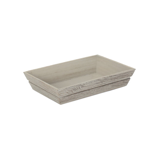 Large Dove Grey Wooden Packing Tray