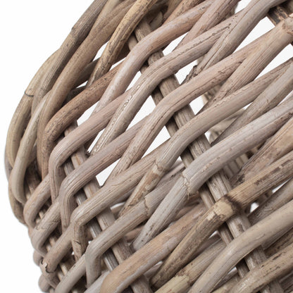 Grey Rattan Market Basket
