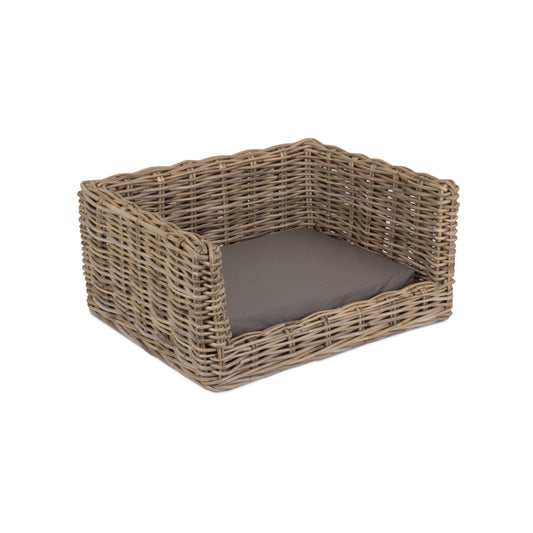 Luxury Rattan Dog Sofa Bed - Small