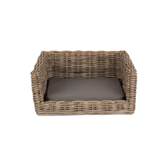 Luxury Rattan Dog Sofa Bed - Small