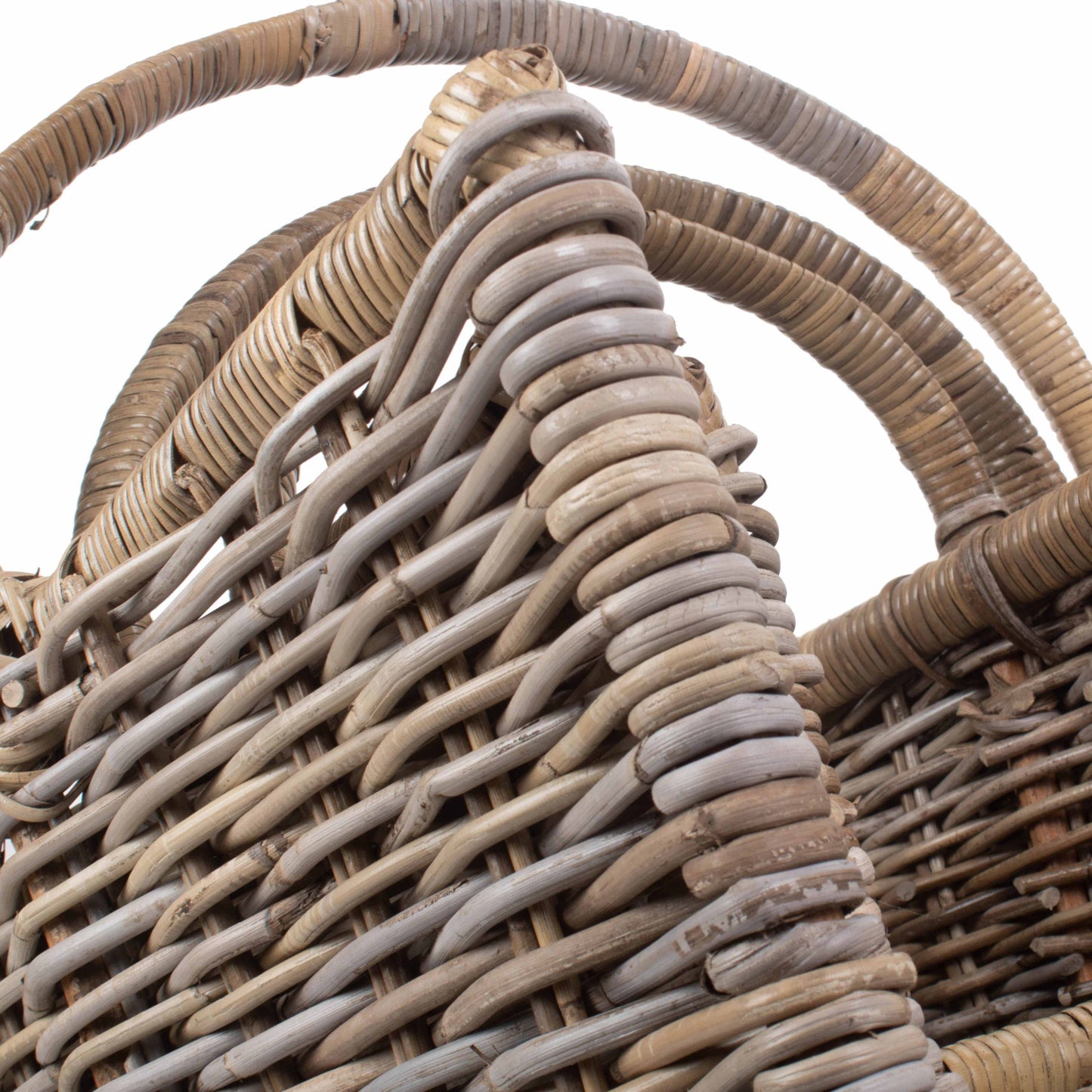 Rattan Open Ended Log Basket Set 3