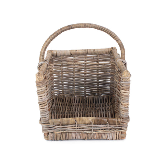 Medium Rattan Open Ended Log Basket