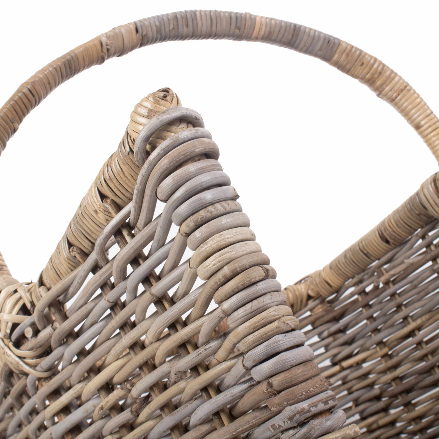 Large Rattan Open Ended Log Basket