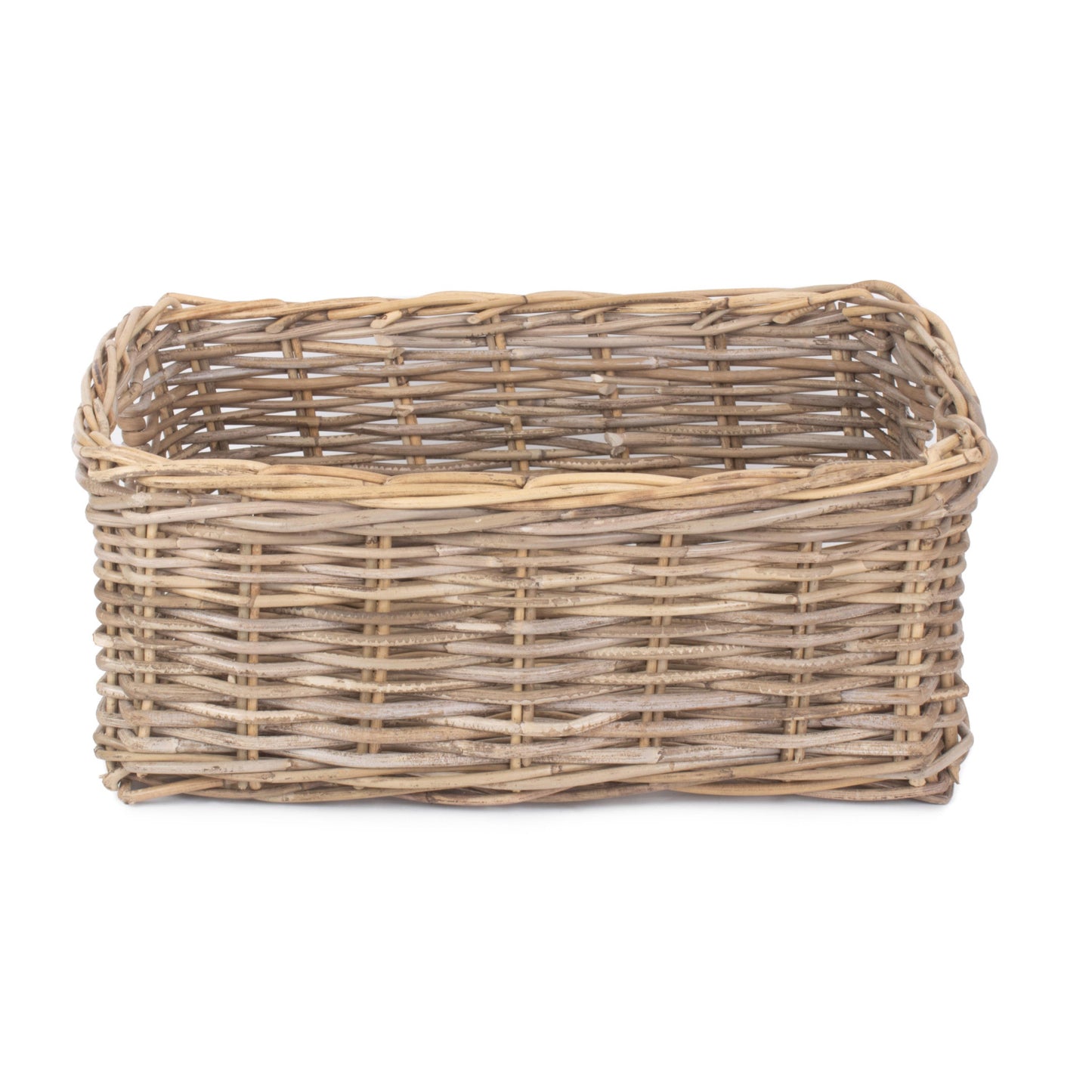 Extra Large Shallow Rattan Rectangular Basket