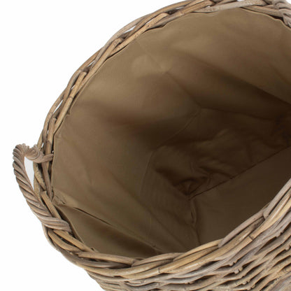 Amphora Rattan Log Basket With Cordura Lining