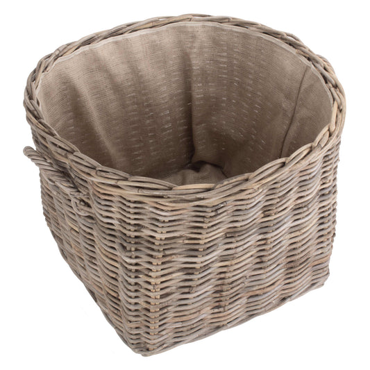 Grand Rattan Cordura Lined Log Basket