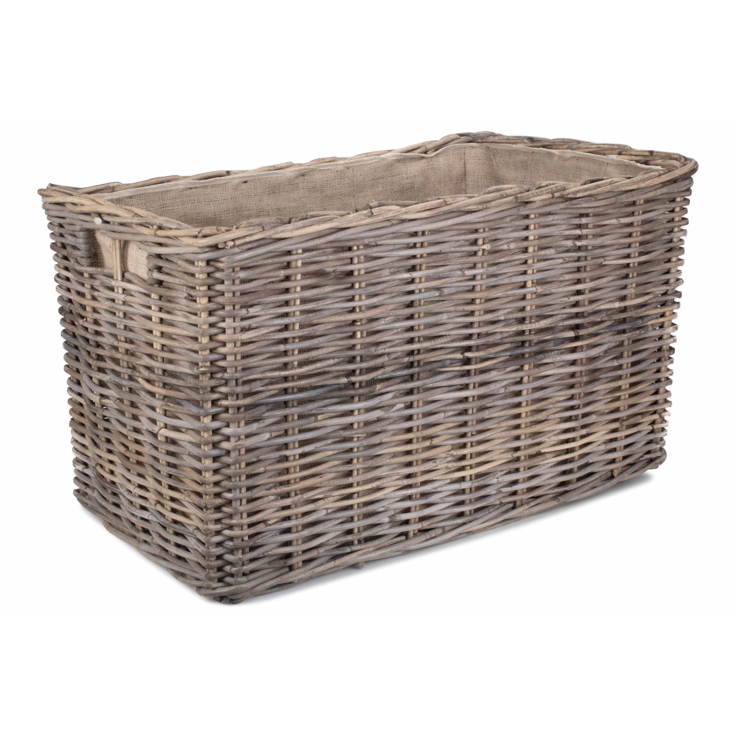 Large Under Bench Basket Hessian Lining
