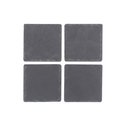 Square Slate Coaster Set 4