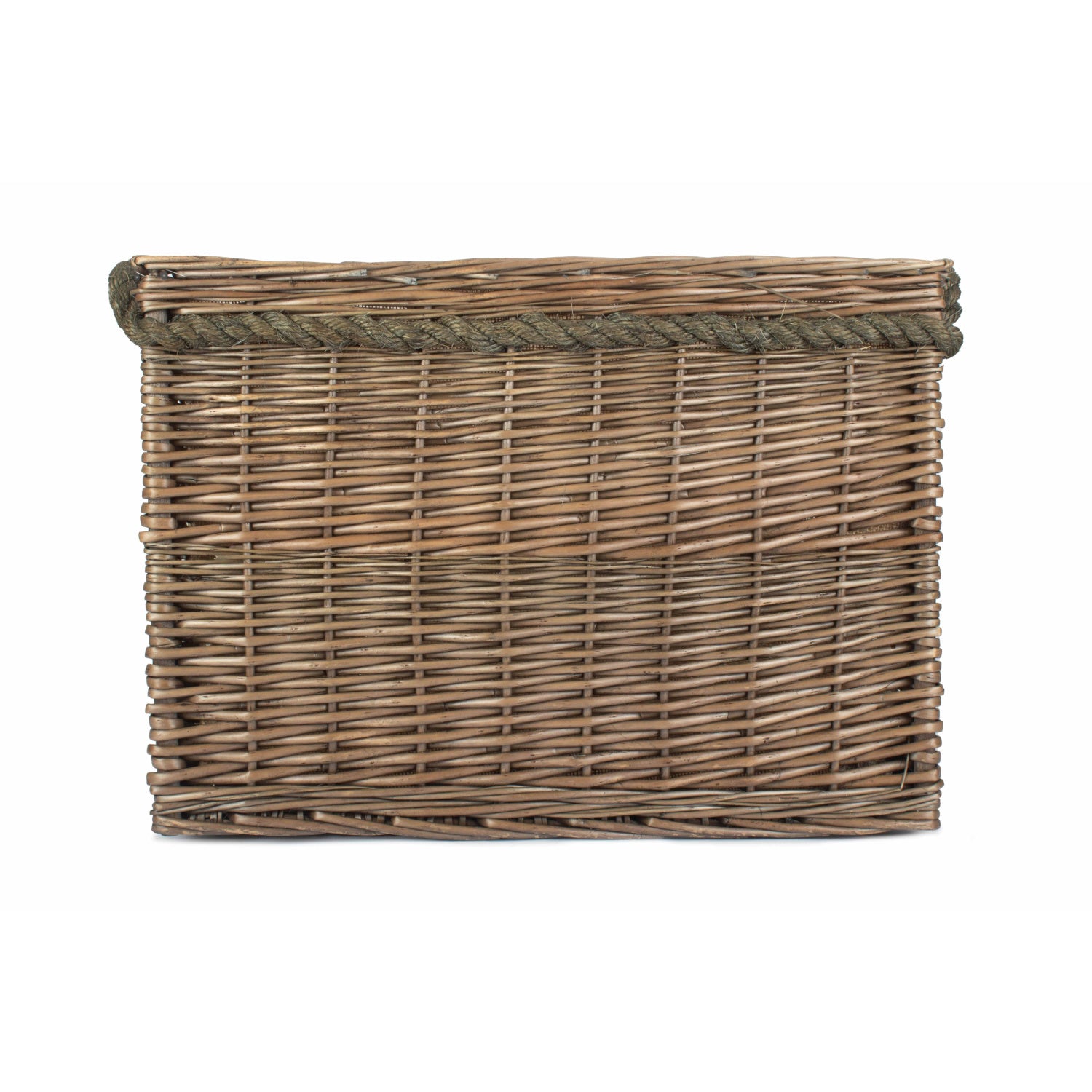 Medium Rectangular Rope Handled Log Basket