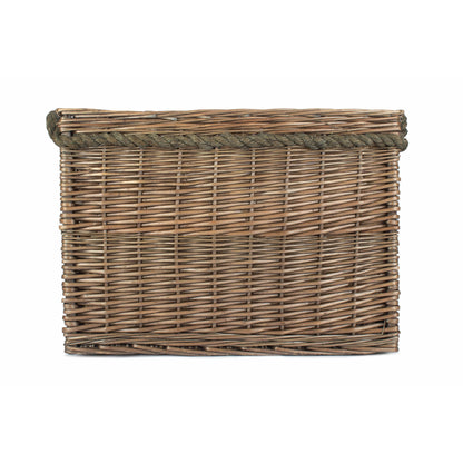 Medium Rectangular Rope Handled Log Basket