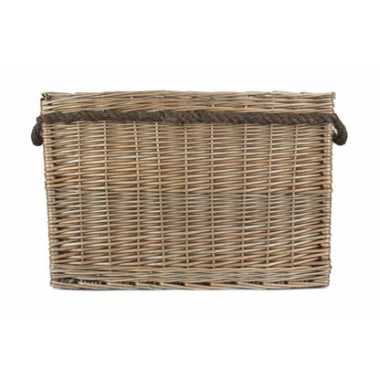 Large Rectangular Rope Handled Log Basket