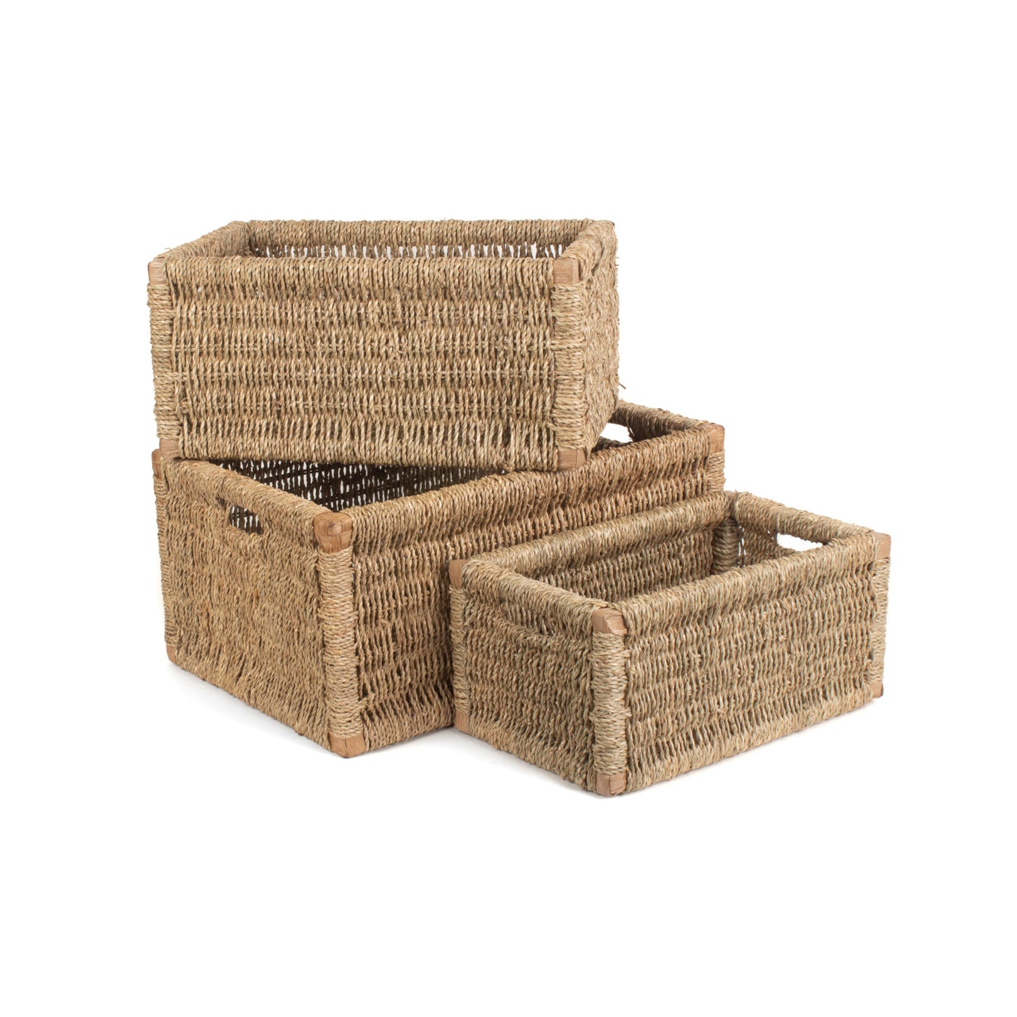 Seagrass Storage Basket Set 3
