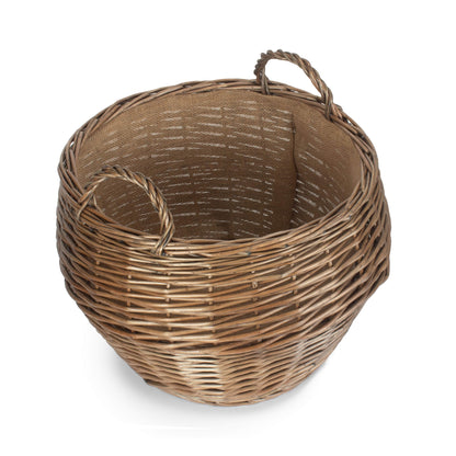 Large Antique Wash Willow Stumpy Basket