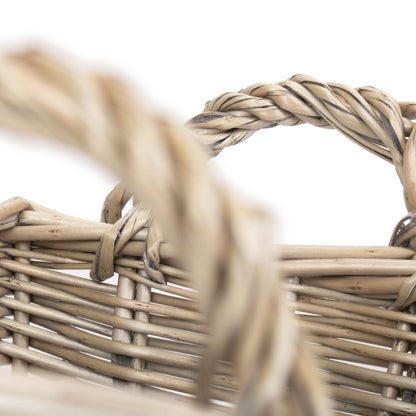 Antique Wash Willow Tapered Storage Baskets Set of 3