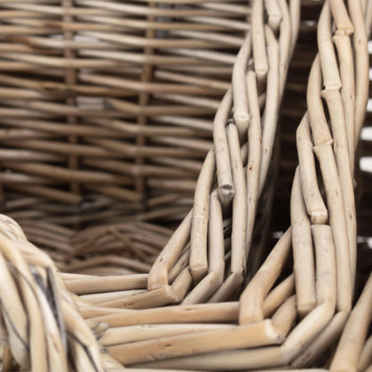 Antique Wash Willow Tapered Storage Baskets Set of 3