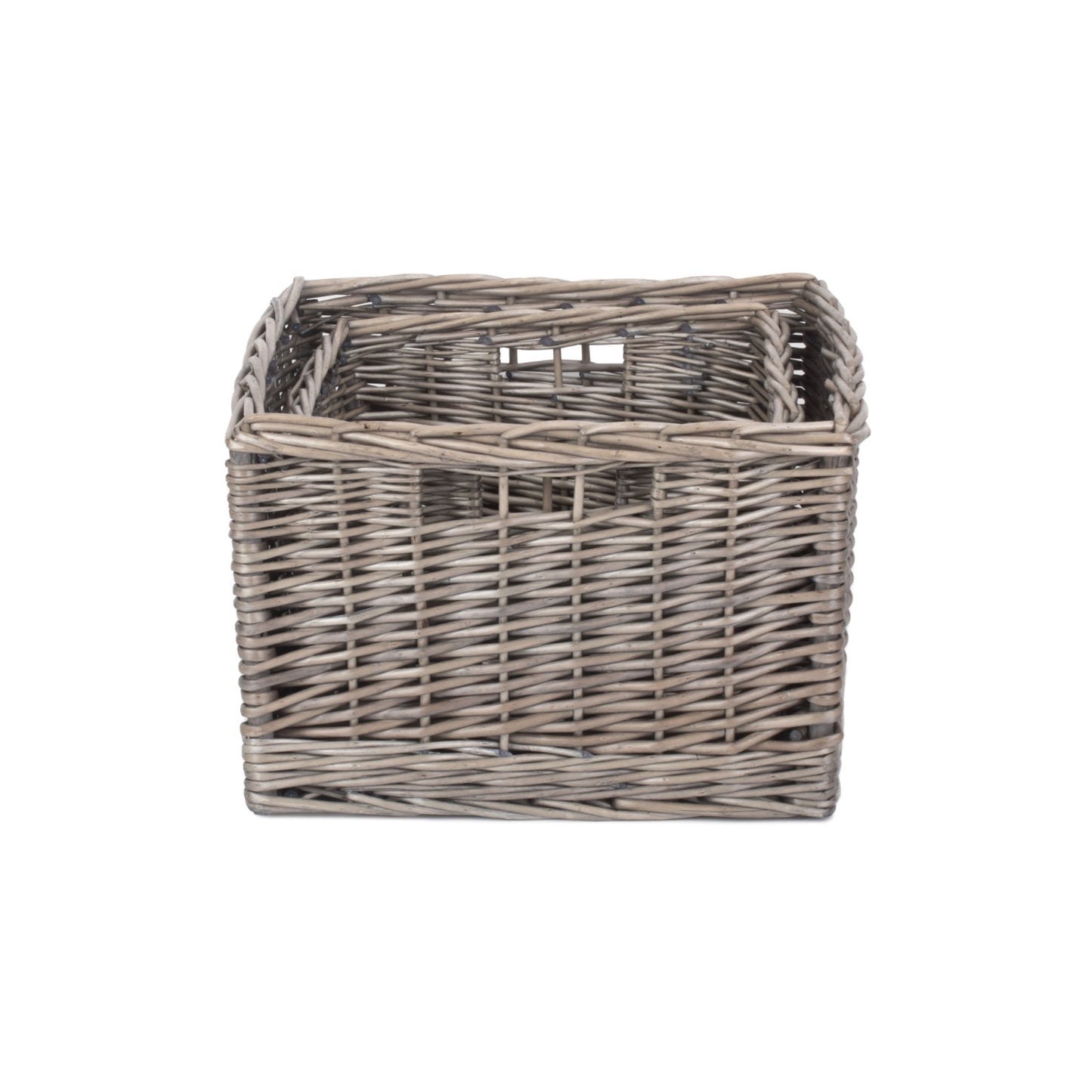 Square Antique Wash Storage Basket Set 2