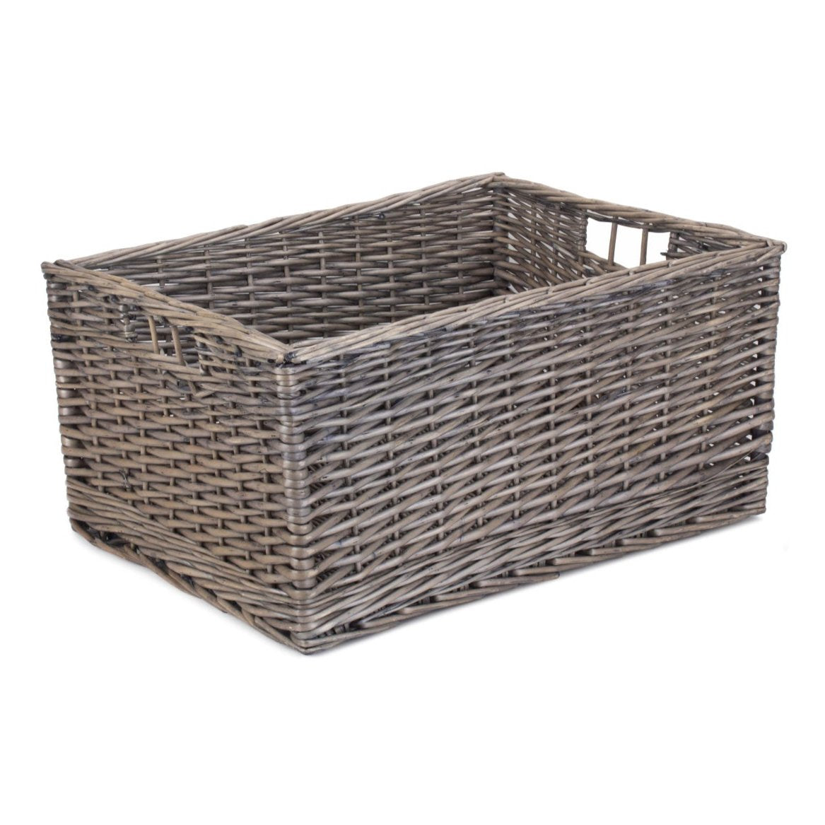 Jumbo Antique Wash Willow Storage Basket
