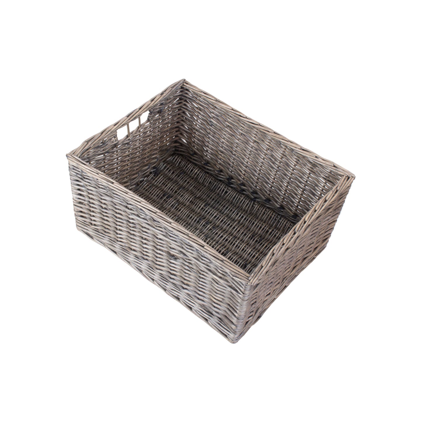 Jumbo Antique Wash Storage Basket - Unlined