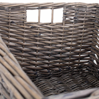Jumbo Antique Wash Willow Storage Basket