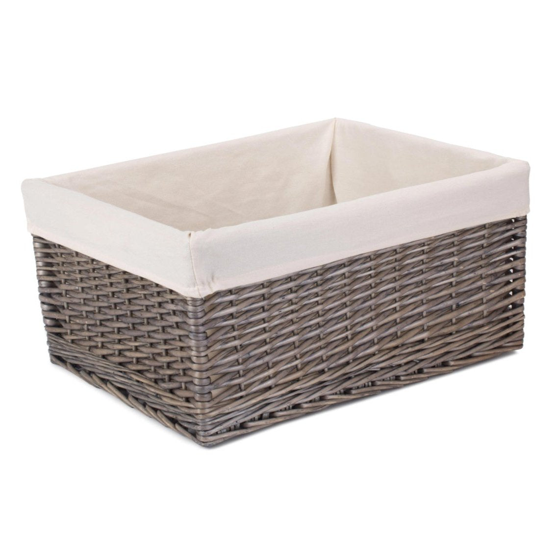 Jumbo Antique Wash Willow Storage Basket Lining