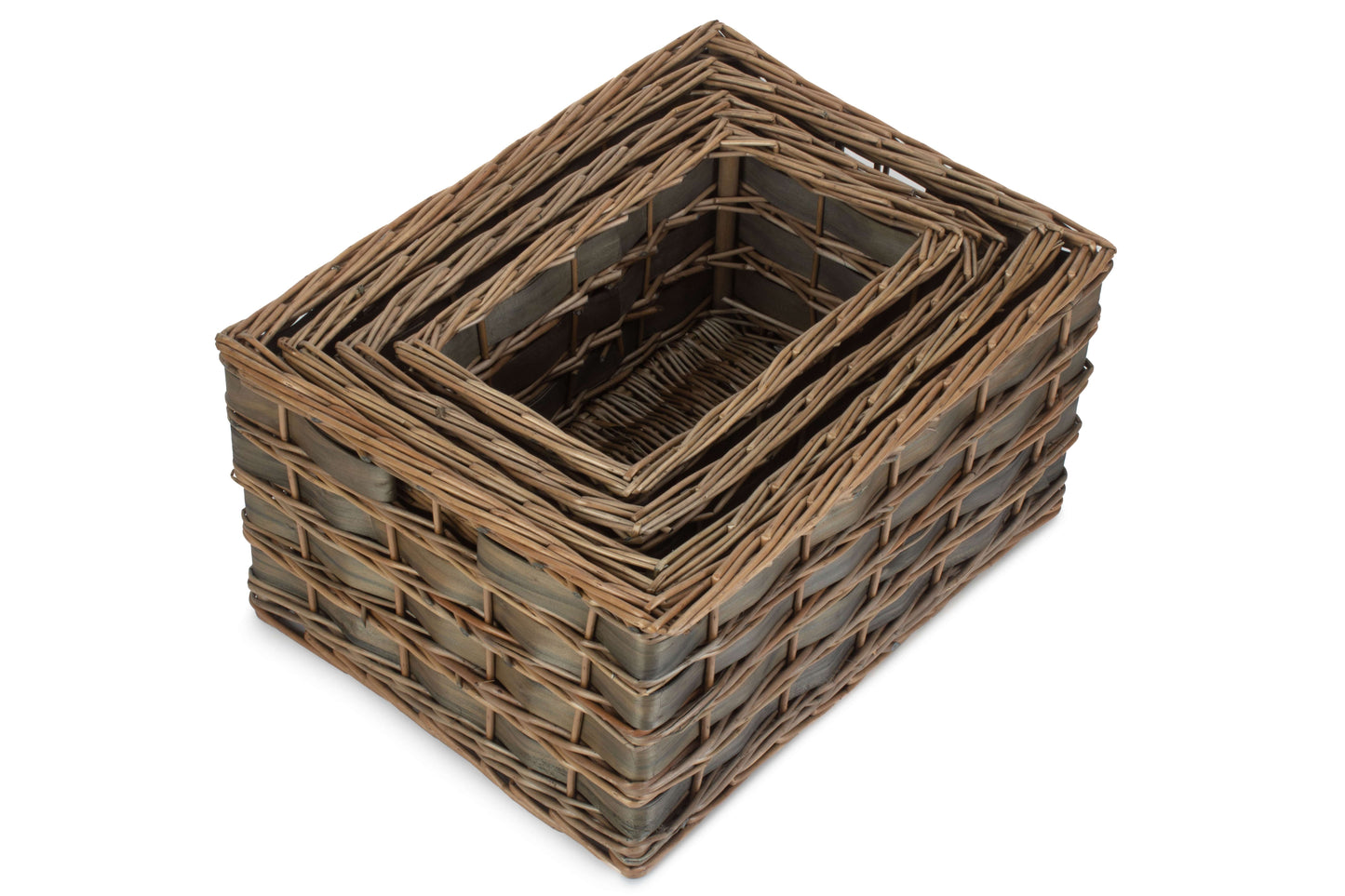 Grey Scandi Storage Basket Set 4