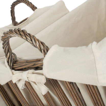 Malmö Openwork Laundry Storage Basket Set 2