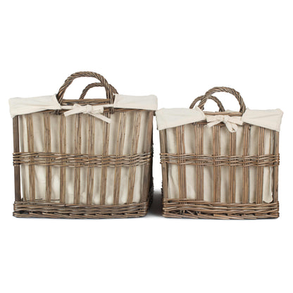 Malmö Openwork Laundry Storage Basket Set 2