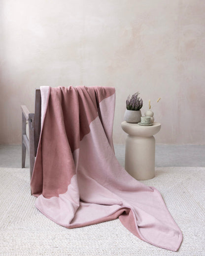 Cloud Cotton Blanket: Vale in Blush