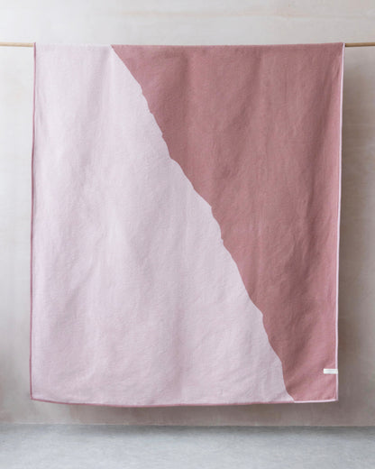 Cloud Cotton Blanket: Vale in Blush