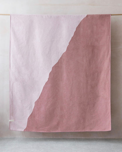 Cloud Cotton Blanket: Vale in Blush