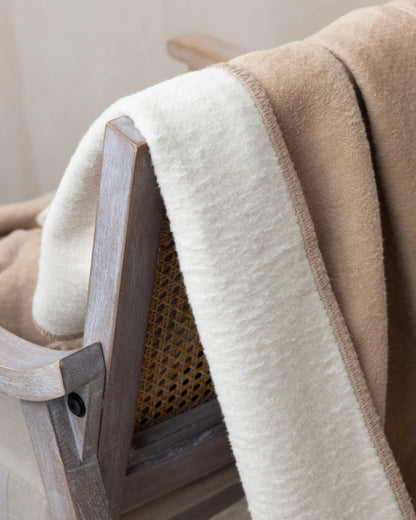 Cloud Cotton Blanket: Strata in Clay