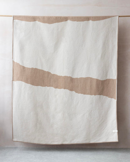 Cloud Cotton Blanket: Strata in Clay