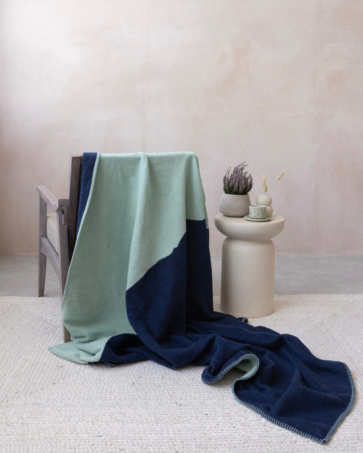 Cloud Cotton Blanket: Vale in Mistral