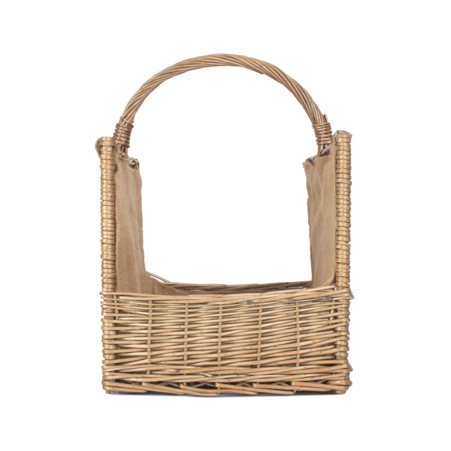 Antique Wash Open Ended Log Basket