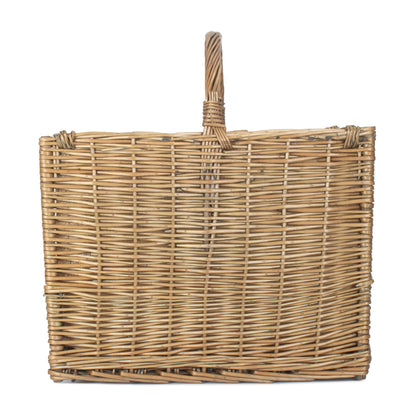 Antique Wash Open Ended Log Basket