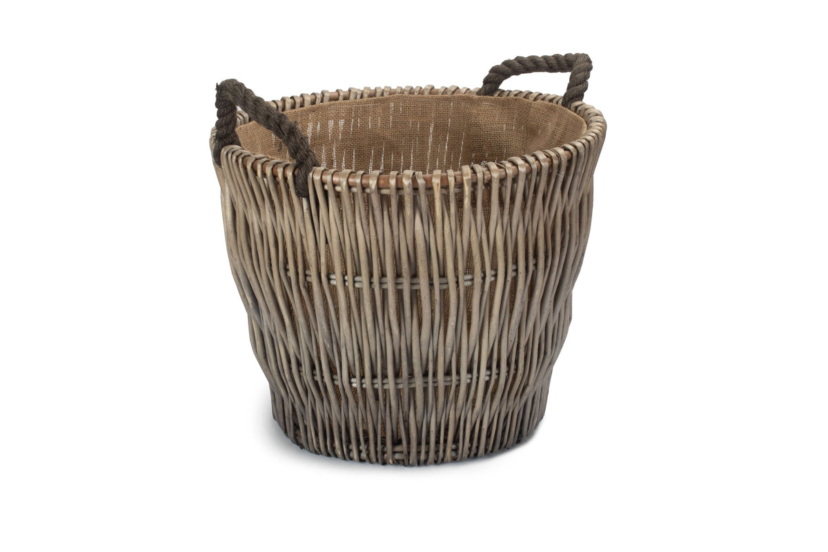 Small Round Log Basket