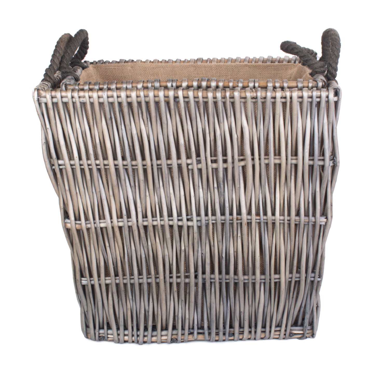 Rectangular Grey Log Basket Set 2
