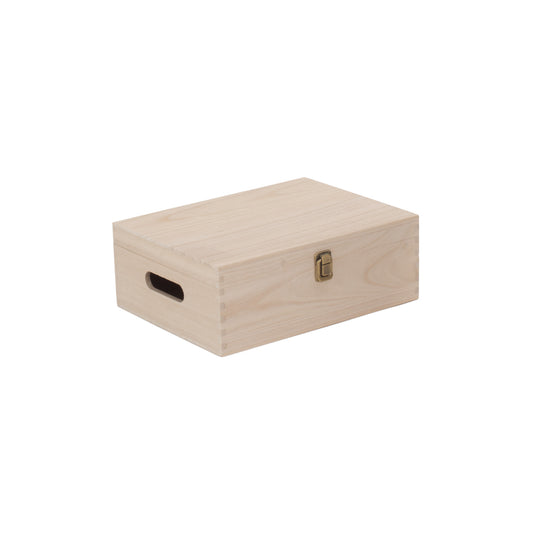 12 Inch Unvarnished Wooden Keepsake Box