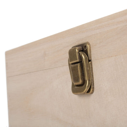 12 Inch Unvarnished Wooden Keepsake Box