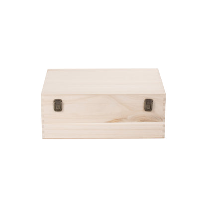 14 Inch Unvarnished Wooden Keepsake Box