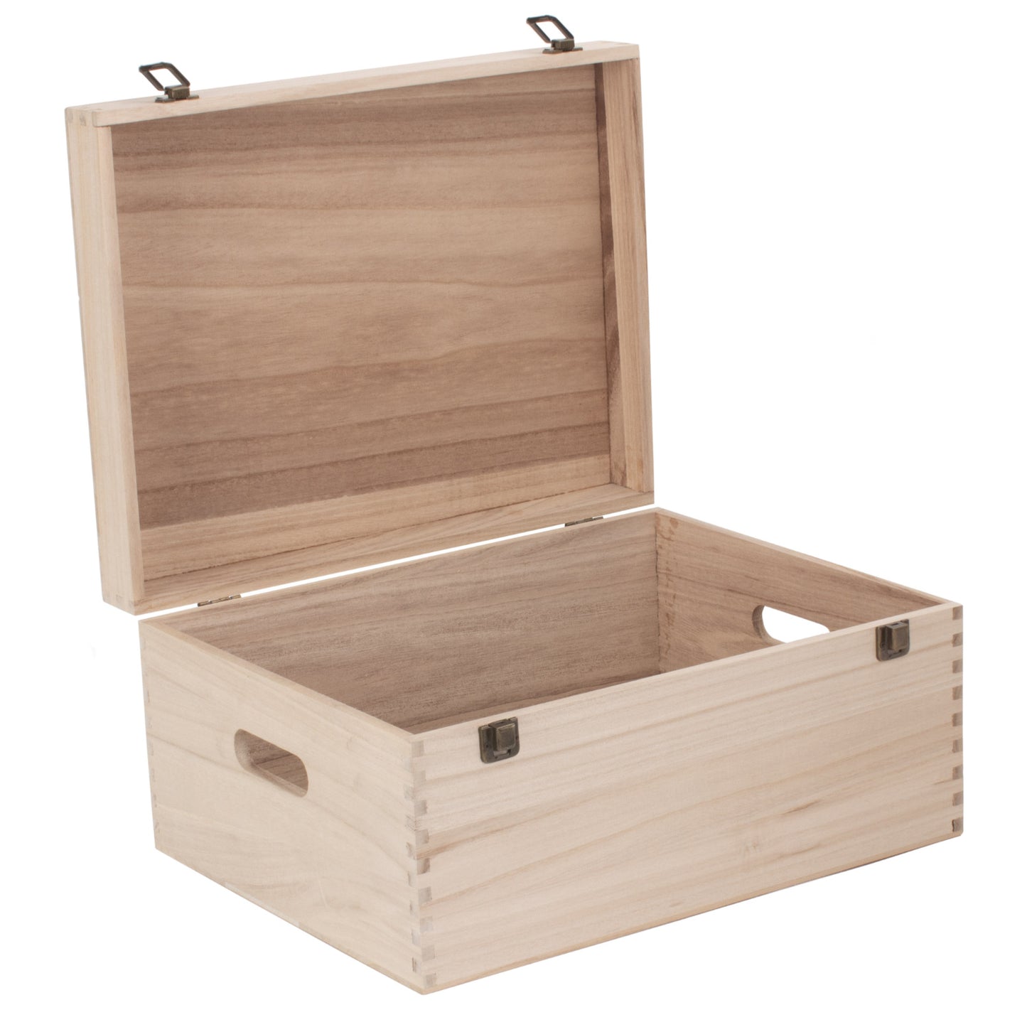 16 Inch Unvarnished Wooden Box