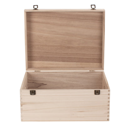 16 Inch Unvarnished Wooden keepsake Box