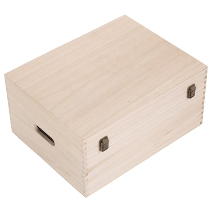 16 Inch Unvarnished Wooden keepsake Box