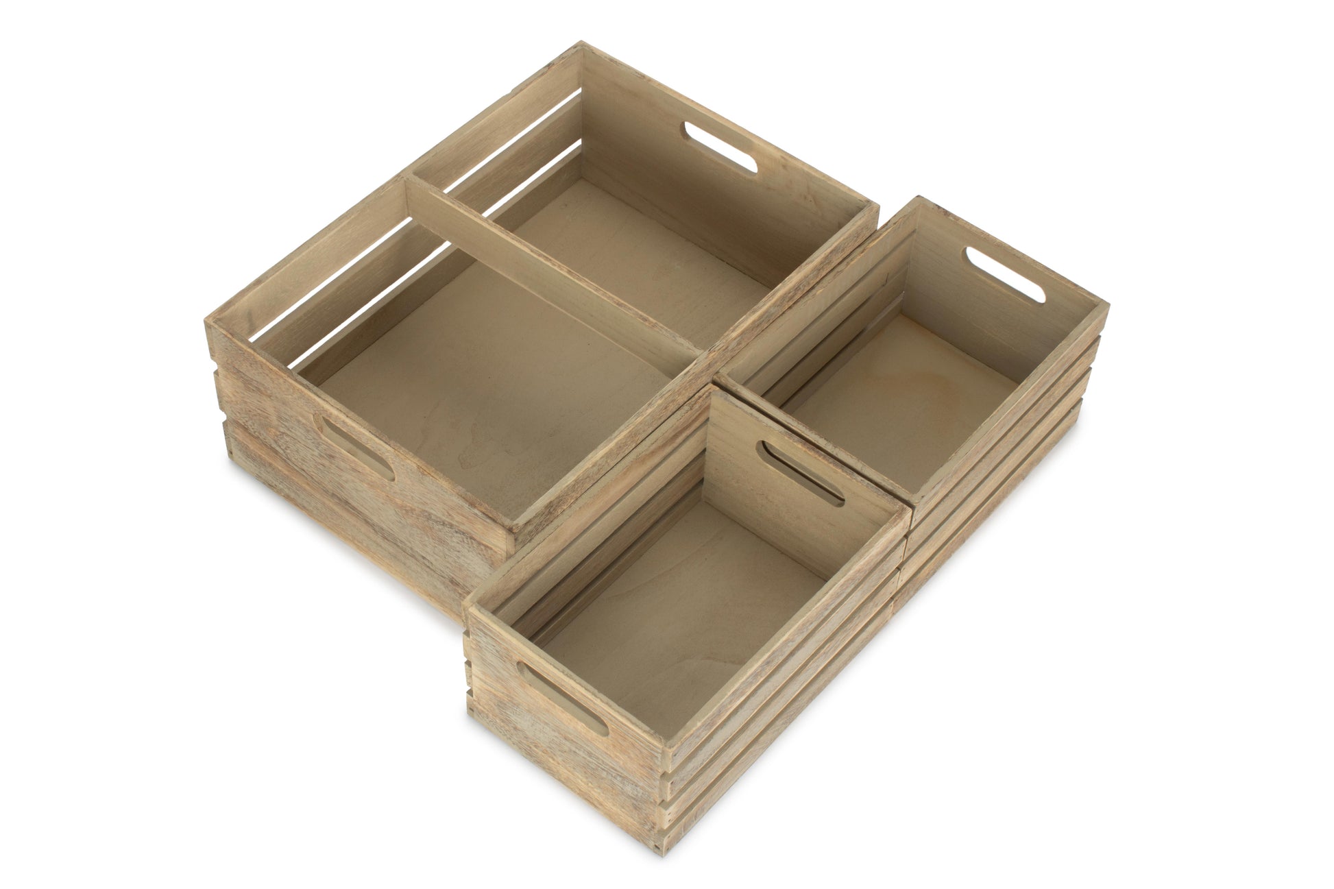 Oak Effect Crate Set 3